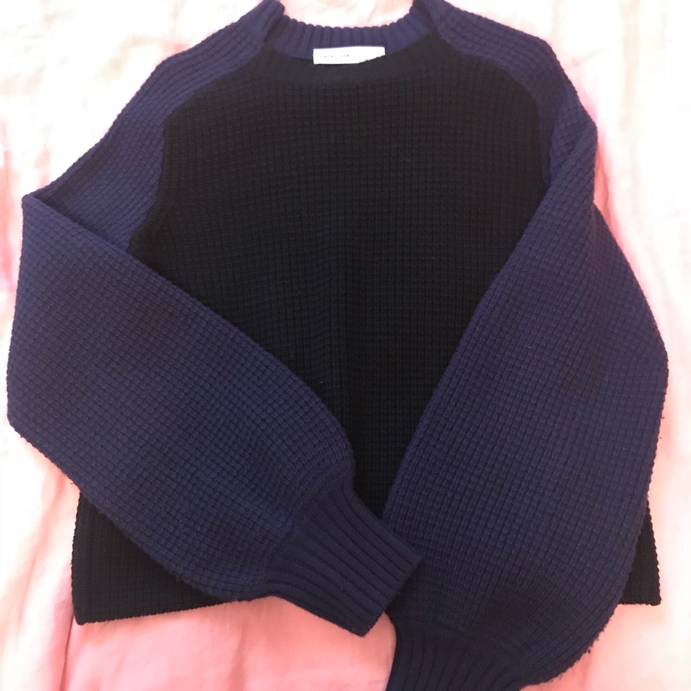 Sacai Luck black and Blue Sweater